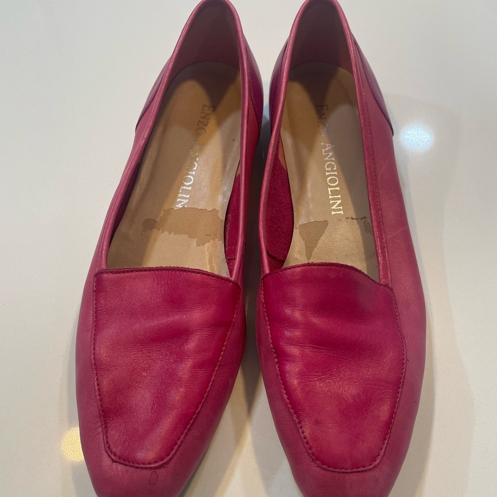 Enzo Angiolini Women's 9N Pink Color block💕 Loafers